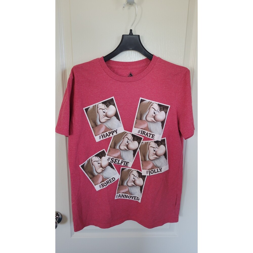 Disney Store Snow White & Seven Dwarves Grumpy Graphic Short Sleeve Shirt